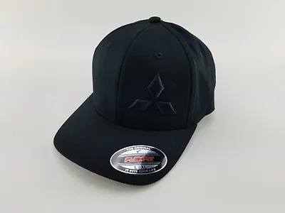 Mitsubishi Hat FlexFit Hat FlexFit Cap Custom Fitted Hat 3d Embroidery Hat • $27