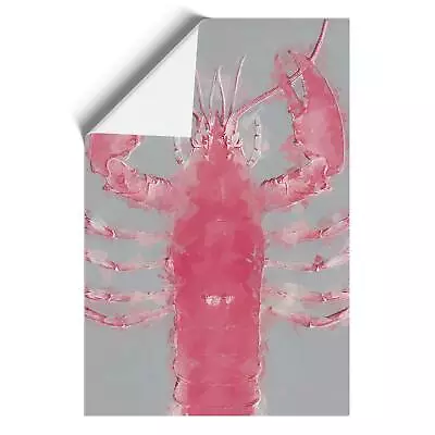 The Pink Lobster In Abstract Animal Wall Art Print Framed Canvas Picture Poster • £14.95