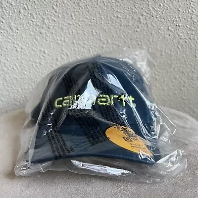 Carhartt Hat Cap Adult Logo Graphic Snapback Mens Night Blue • $22