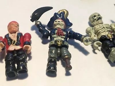 Mega Bloks Figures Lot Of 5 Skeletons Marauders Pirates Of The Caribbean Pyrates • $5