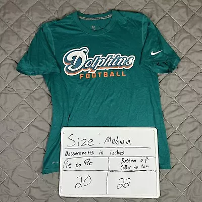 Nike Miami Dolphins Shirt Mens Medium Green NFL Football Tua Tyreek Marino • $14.99