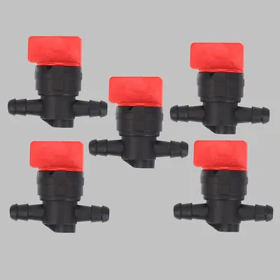 5pcs 1/4  InLine Straight Fuel Gas Cut-Off Shut-Off Valve Petcock Riding Mower • $7.99