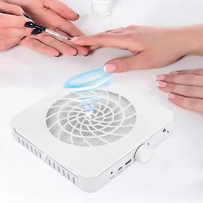 Rechargeable Nail Dust Collector With 1 Reusable Filters Professional 48W • $37.05