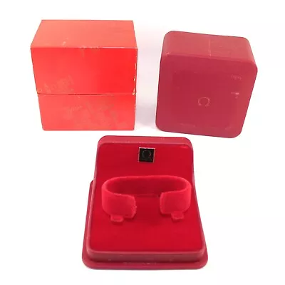 £79.99 • Buy Genuine Omega Watch Box Vintage Red Seamaster Speedmaster Deville Constellation