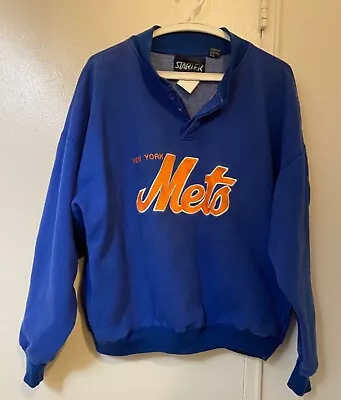 VINTAGE Starter MLB NY New York Mets  Pullover Sweatshirt Size XL • $68