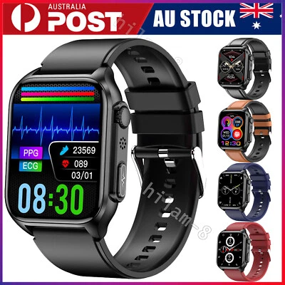 $90.15 • Buy Smart Watch ECG Waterproof Smartwatch Bluetooth Fitness Tracker IPhone Samsung
