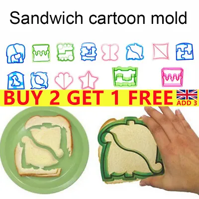 £3.49 • Buy DIY Kids Lunch Sandwich Toast Mould Cookies Mold -Cake Bread Food Biscuit Cutter
