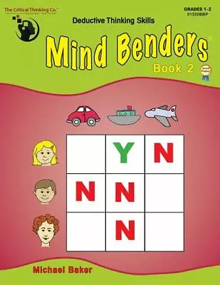 Mind Benders Level 2 Workbook - Deductive Thinking Skills Puzzles [Grades 1-2] • $4.25