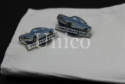 Custom Made Cufflinks Car Ford Mustang 1965 Fastback Classic GT Racing Vintage  • $18.99