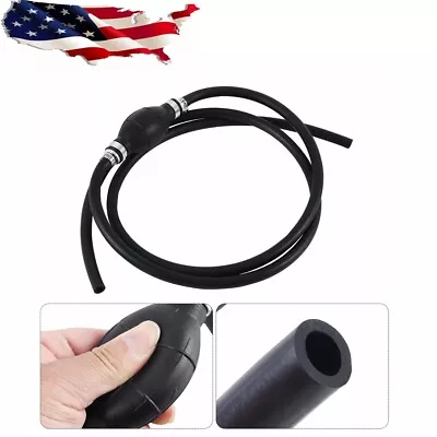 Marine Outboard Boat Motor Fuel Gas Hose Line Assembly With Primer Bulb 90cm • $11.59