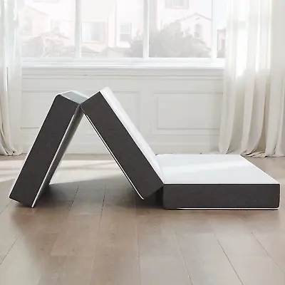  Folding Mattress 3/4/6 Inch Portable Tri Folding Memeory Foam Mattress  • $122.99