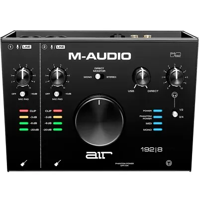 M-Audio Air 192|8 2-In/4-Out 24/192 Audio Recording USB MIDI Interface • $239