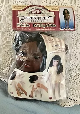 NIP Old Stock Springfield 18  African American Girl Doll Kit - Stuff Stitch • $16.50