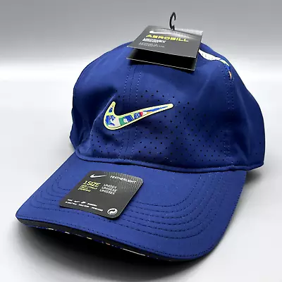 NIKE Aerobill Featherlight AIR Strapback Cap Adjustable Blue DH2425-492 London • $27.20