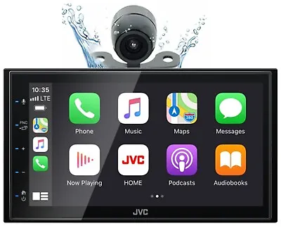 JVC KW-M560BT 2-DIN Car Stereo Apple CarPlay/Android Auto SXM W Backup Camera • $249.99