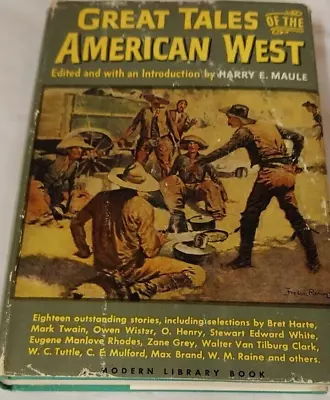 Great Tales Of The American West Harry Maule 1945 Mark Twain Bret Harte HCDJ • $9.99