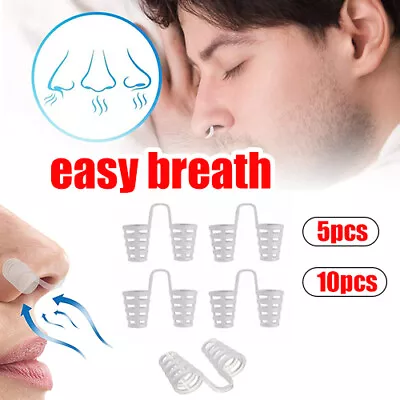 5x Anti Snoring Nasal Dilator Stop Snore Nose Clip Easy Sleep Breathe Aid 2.5cm • £4.69