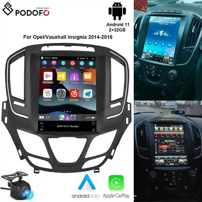 9.7  Android 12.0 Carplay Radio GPS Navi BT For Opel/Vauxhall Insignia 2014-2016 • £159.99