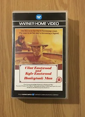 Honkytonk Man ~ Warner Pre Cert VHS Video ***Faulty*** • £6.99