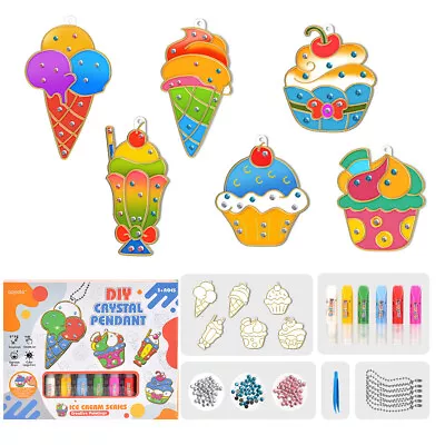 $13.99 • Buy Kids Craft Paint It Yourself Key Chains Unicorn Dinosaur Vehicle Party Favour
