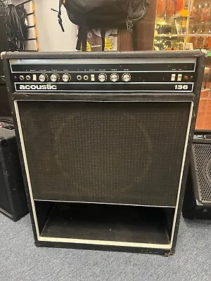 Acoustic 136 Vintage 1970's 1x15 Bass Combo Amplifier USA Made Workhorse Amp • $199