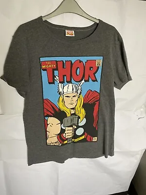 Marvel Comics Thor Men’s Grey T Shirt Size Uk Medium • £0.99
