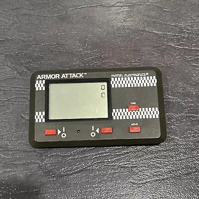 Mattel Electronics ARMOR ATTACK Vintage Handheld LCD Video Game READ DESCRIPTION • $34.99