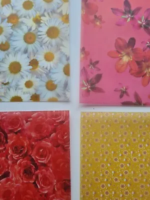 £2.50 • Buy A4 Craft Paper Vellum Hearts Flowers Card Making Scrapbook Buy 1 Get 4 Free