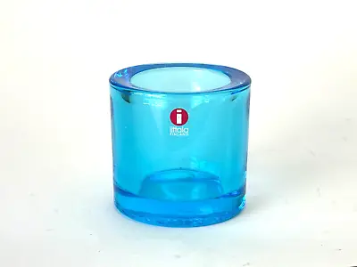 Iittala Marimekko Kivi Aqua Light Blue Votive Candle Holder • $34.95