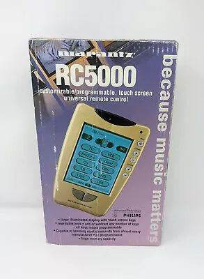 Marantz (Phillips) RC5000 Touch-Screen Learning Remote Control Universal Belgium • $99.95