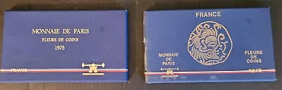 French Mint Sets Lot Of 2 1975 Monnaie De Paris FDC MS & 1978..SILVER Ag.900 • $20.50