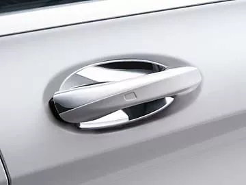 OEM GENUINE MERCEDES BENZ CHROME DOOR HANDLE INSERTS SET OF 2 14-up S COUPE • $42