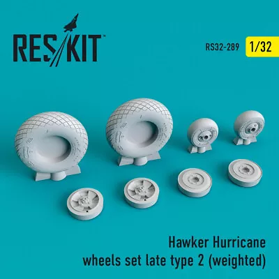 Reskit RS32-0289 – 1/32 Hawker Hurricane Wheels Set Late Type 2  (weighted) UK • £21.59