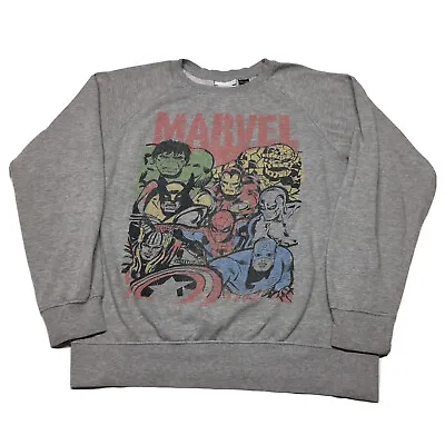 $19.99 • Buy Marvel Superheroes Sweatshirt Mens Small Spider-Man Hulk Pullover Comic Book Art