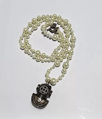 J. Crew Pearl Steam Punk Necklace • $30