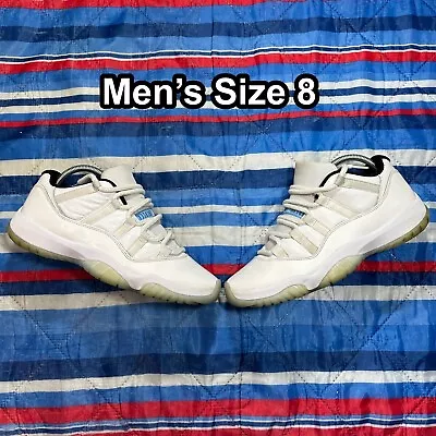 Nike Air Jordan 11 Low Legend Blue Mens Size 8 AV2187-117 OG XI White • $60