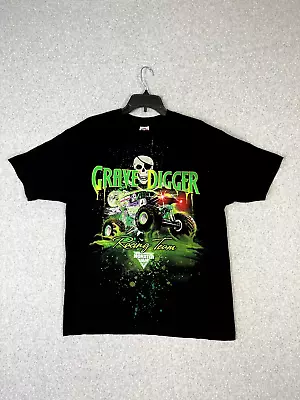 Grave Digger Shirt Mens L Black Monster Jam Truck Racing Team Alstyle Apparel • $26.87