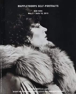 ROBERT MAPPLETHORPE Self Portrait Art Gallery Exhibit Print Ad~2013 • $7.75