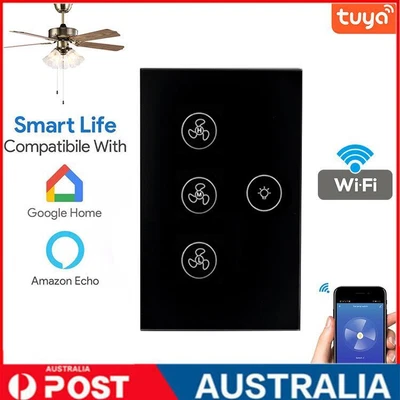 $35.49 • Buy Smart Wifi Touch Ceiling Fan Wall Light Switch Panel For Alexa Google Home