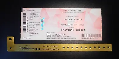 Miley Cyrus Pass Ticket Vip Concert BANGERZ TOUR 2014 ARENA Rare • $24