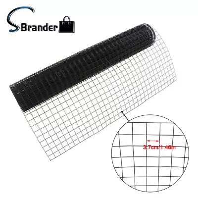 1.5in 48  X 50' Chicken Rabbit Mesh Black Vinyl Coated Hardware Cloth 16 Gauge • $62.69