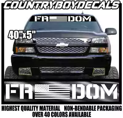 FREEDOM 40  Vinyl Decal Sticker Diesel Truck Car Military America 2024 Country • $14.99