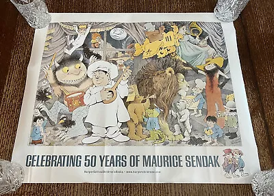 Celebrating 50 Years Of Maurice Sendak Poster Where The Wild Things Are 20 X 24 • $99.99