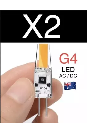 2pcs  Cool White G4 Led 3W AC DC 12V Lampe Globe Light Light Bulb COB • $7.19