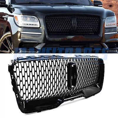 2018 2019 2020 Lincoln Navigator Front Upper Grille Sport Gloss Black OEM • $290