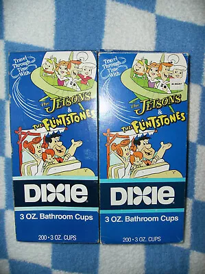 New Lot 2 Vintage [1990] 200 Cups 3oz DIXIE Bathroom Cups Unused & Old Inventory • $60