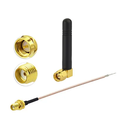 868MHz 900MHz 915MHz RFID ZigBee Omni Antenna SMA Male & SMA Female Cable RG178 • $5.80