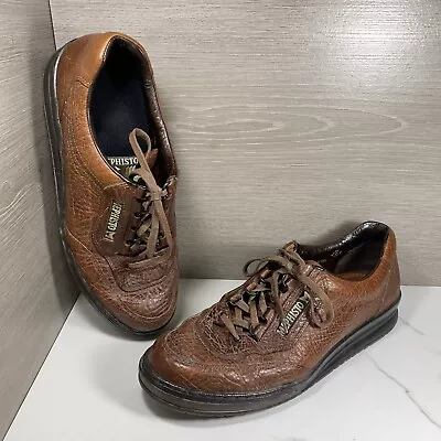 Mephisto Shoes Mens 11 Brown Match RunOff Air Jet Pebbled Leather Comfort • $79.99