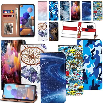 PU Leather Wallet  Stand Case Cover For Samsung Galaxy S23/A04E/A13/A34/54 5G • £4.49