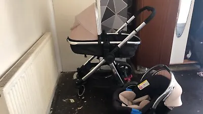 £75 • Buy Mother Care Pushchair And Car Seat, Black N Silver, Good Condition Easy To Move 